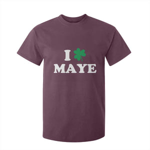 I Shamrock Maye T Shirt For Kid St. Patrick’s Day Sports Fan Irish Twist TS02 Maroon Print Your Wear