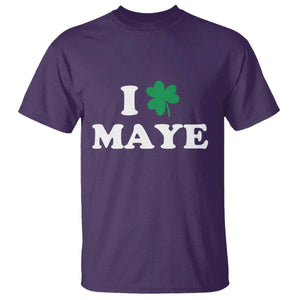 I Shamrock Maye T Shirt St. Patrick’s Day Sports Fan Irish Twist TS02 Purple Print Your Wear