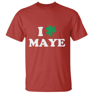 I Shamrock Maye T Shirt St. Patrick’s Day Sports Fan Irish Twist TS02 Red Print Your Wear