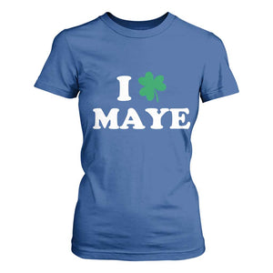 I Shamrock Maye T Shirt For Women St. Patrick’s Day Sports Fan Irish Twist TS02 Royal Blue Print Your Wear