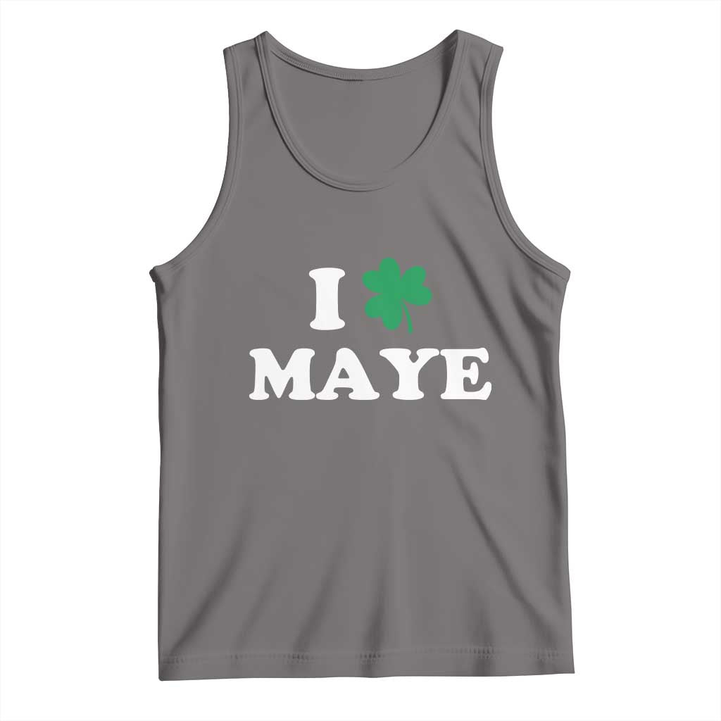 I Shamrock Maye Tank Top St. Patrick’s Day Sports Fan Irish Twist TS02 Deep Heather Print Your Wear