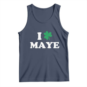 I Shamrock Maye Tank Top St. Patrick’s Day Sports Fan Irish Twist TS02 Navy Print Your Wear