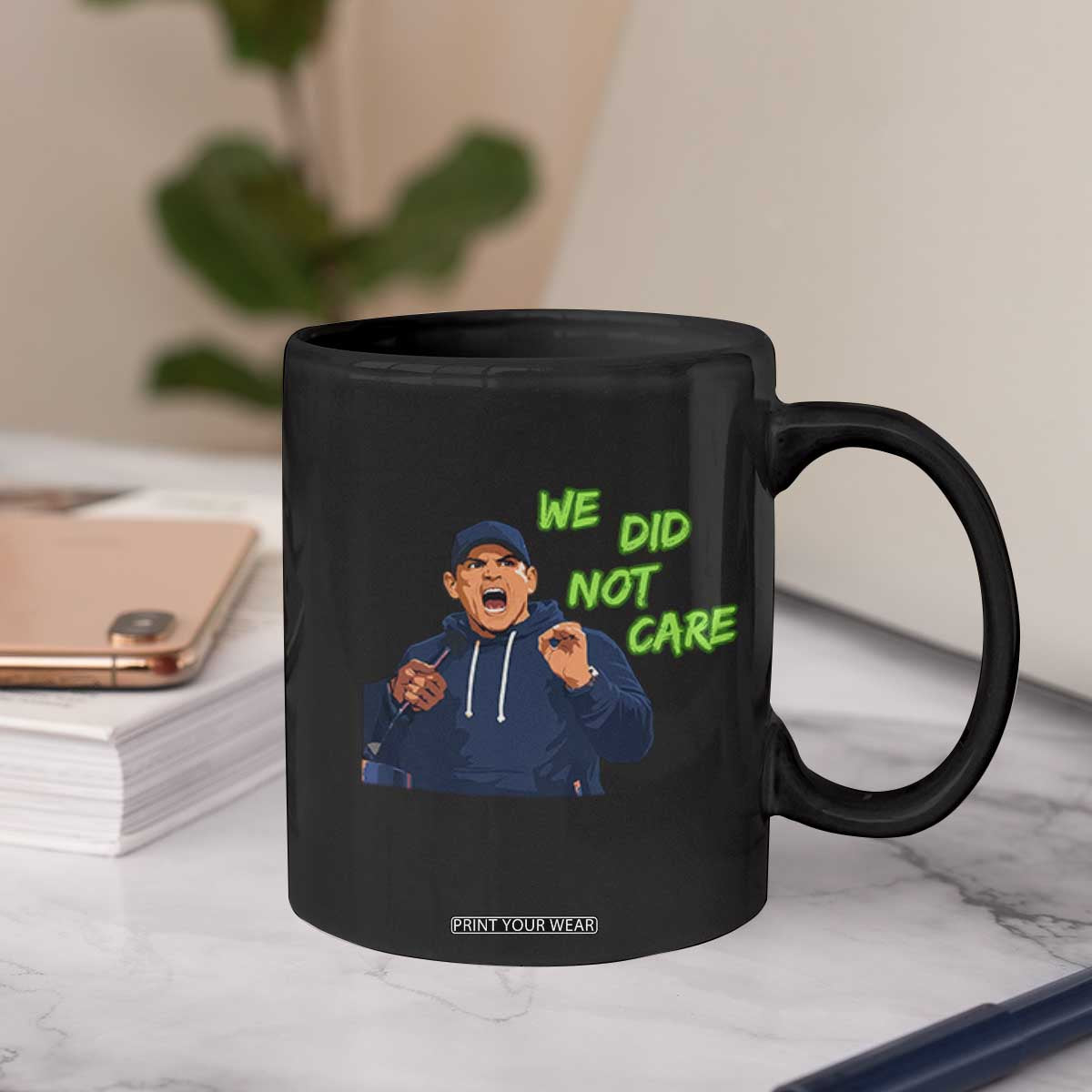 We Did Not Care Funny Hype Coach Coffee Mug Blunt Post-Game Comment TS02 Print Your Wear