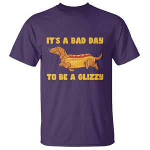 Hot Dog Lover T Shirt Its A Bad Day To Be A Glizzy Funny Wiener Meme TS02 Purple Printyourwear