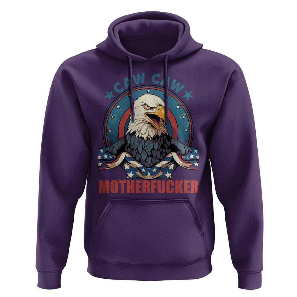 American Eagle Hoodie Caw Caw Motherfucker TS02 Purple Print Your Wear