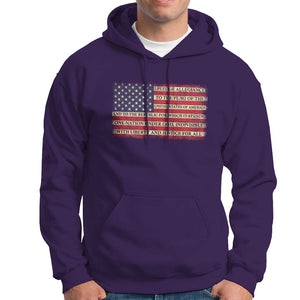 American Patriotic Hoodie I Pledge Allegiance To The Flag Of The USA One Nation Under God TS02 Purple Printyourwear
