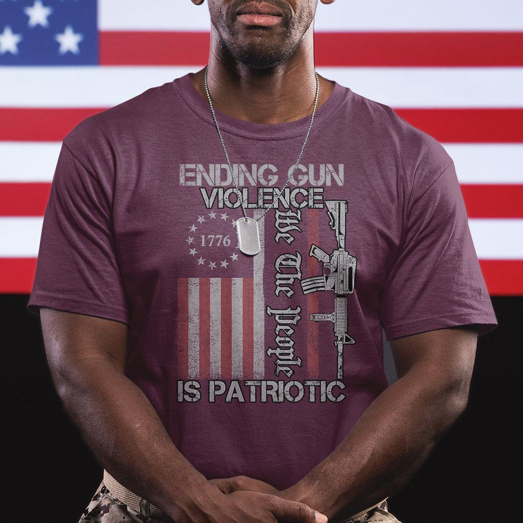 Ending Gun Violence We The People Is Patriotic T Shirt TS02 Printyourwear