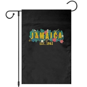 Jamaica Est 1962 Tropical Independence Garden Flag Doctor Bird and Hibiscus Botanical Travel Souvenir TS02 Black Print Your Wear