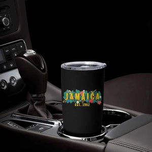 Jamaica Est 1962 Tropical Independence Tumbler Cup Doctor Bird and Hibiscus Botanical Travel Souvenir TS02 Print Your Wear