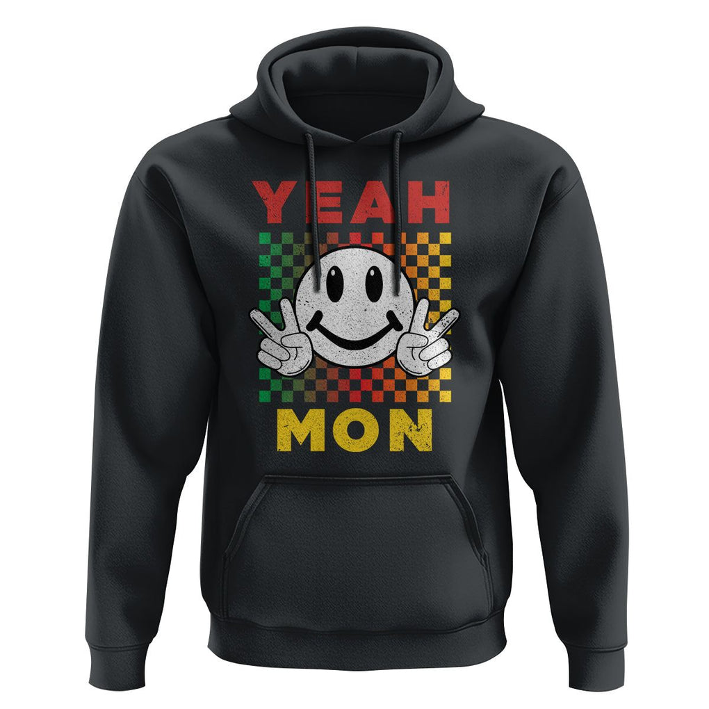 Yeah Mon Funny Caribbean Jamaican No Problem Jamaica Reggae Hoodie TS02 Black Print Your Wear