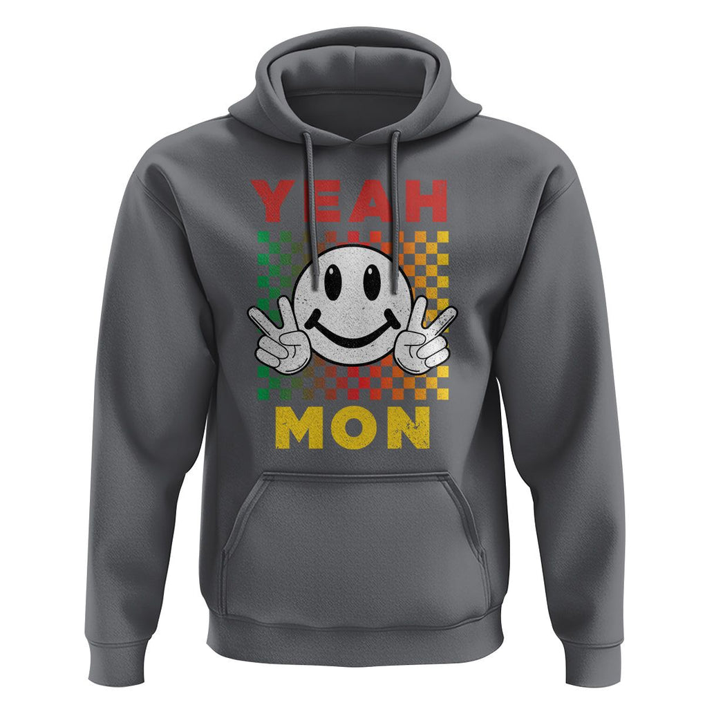 Yeah Mon Funny Caribbean Jamaican No Problem Jamaica Reggae Hoodie TS02 Charcoal Print Your Wear