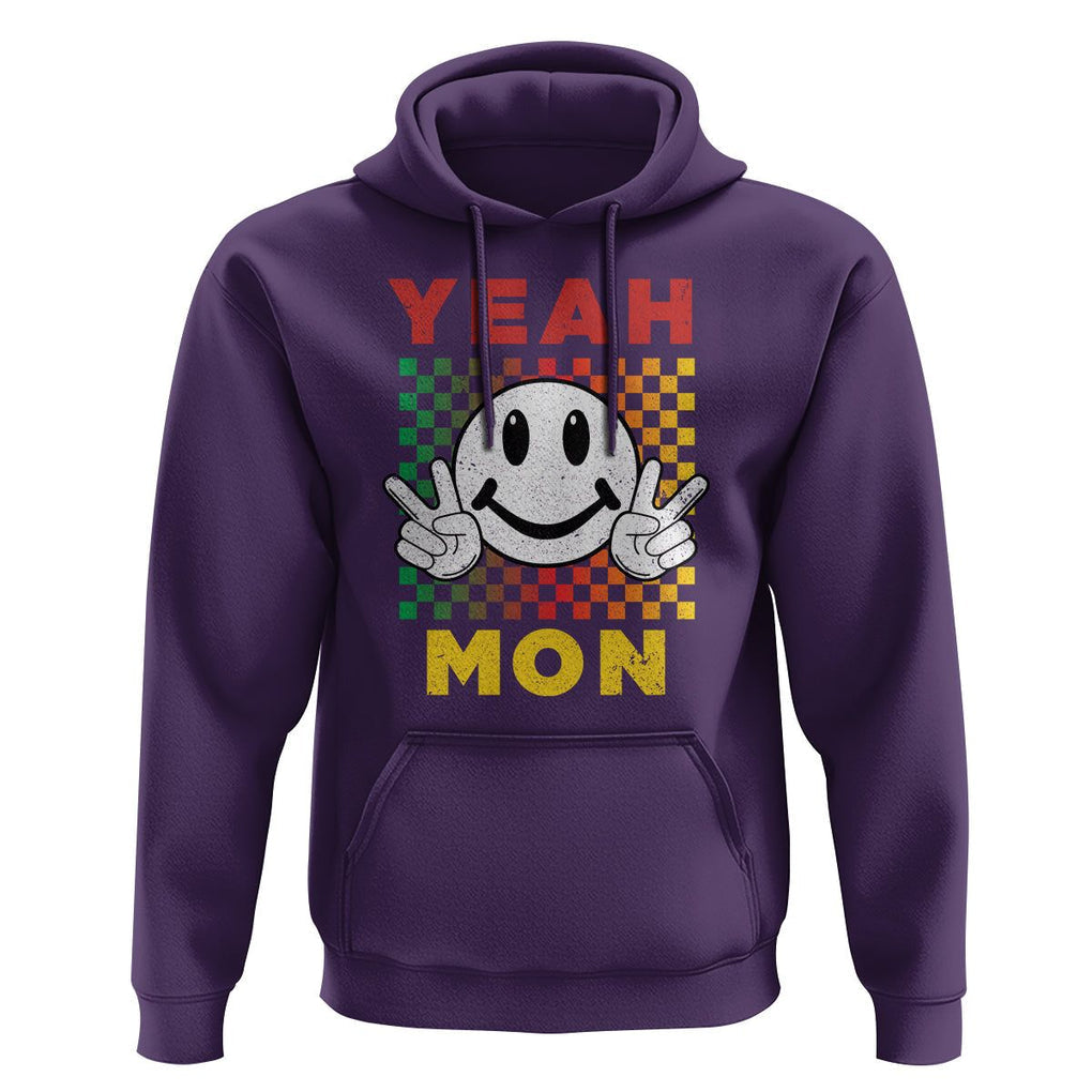 Yeah Mon Funny Caribbean Jamaican No Problem Jamaica Reggae Hoodie TS02 Purple Print Your Wear