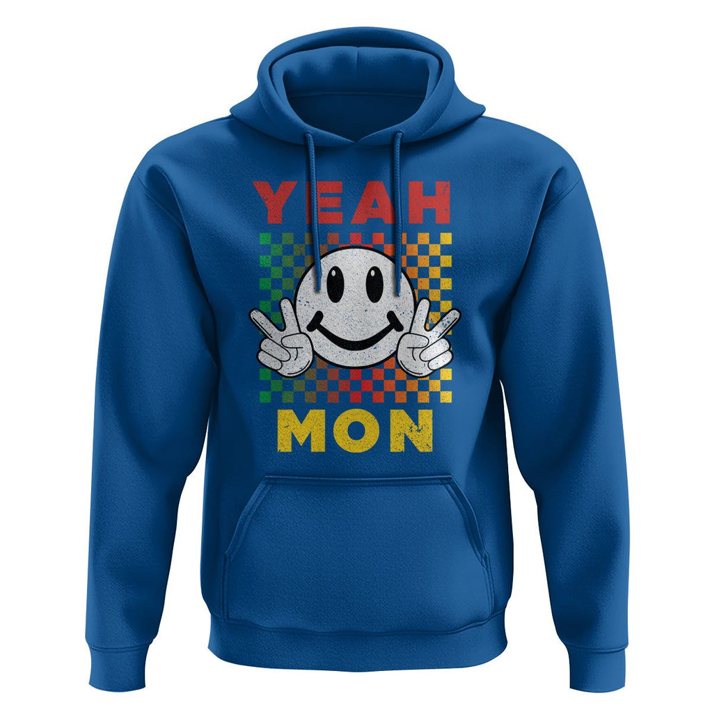 Yeah Mon Funny Caribbean Jamaican No Problem Jamaica Reggae Hoodie TS02 Royal Blue Print Your Wear