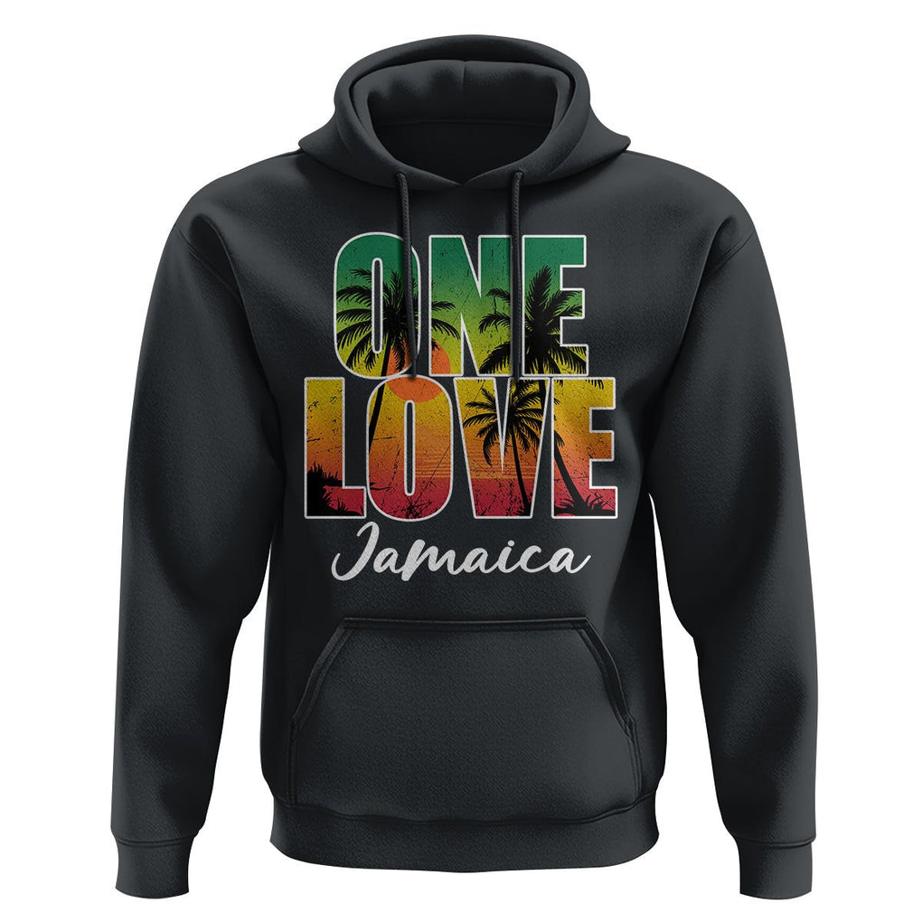 One Love Jamaica Jamaican Caribbean Vacation Jamaica Reggae Hoodie TS02 Black Print Your Wear