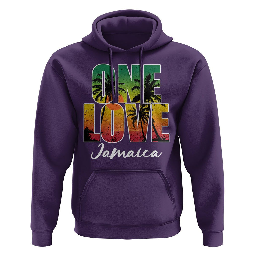 One Love Jamaica Jamaican Caribbean Vacation Jamaica Reggae Hoodie TS02 Purple Print Your Wear