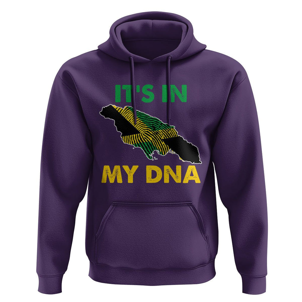 It's In My DNA Proud Jamaican Flag Map Jamaica Reggae Hoodie TS02 Purple Print Your Wear