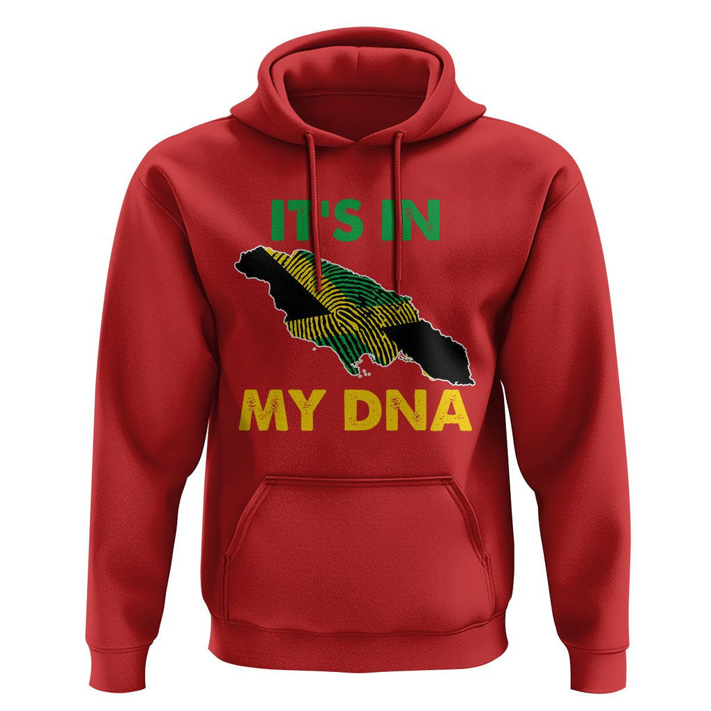 It's In My DNA Proud Jamaican Flag Map Jamaica Reggae Hoodie TS02 Red Print Your Wear