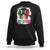Mexican Independence Day Sweatshirt Viva Mexico Cabrone Messy Bun Latino Hispanic Mexican Flag TS02 Black Printyourwear