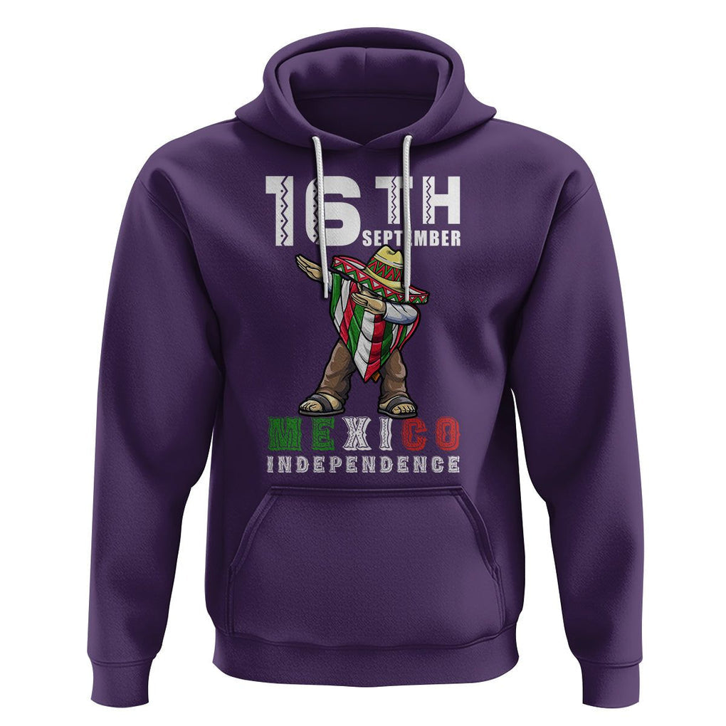 Mexican Independence Day Hoodie Dabbing Celebrate 16th September Viva Mexico Latino Hispanic Heritage TS02 Purple Printyourwear