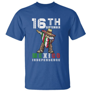 Mexican Independence Day T Shirt Dabbing Celebrate 16th September Viva Mexico Latino Hispanic Heritage TS02 Royal Blue Printyourwear