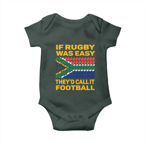 Funny South Africa Rugby Baby Onesie If Rugby Was Easy They'd Call It Football TS02 Print Your Wear