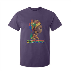 South Africa Pride T Shirt For Kid Black African Woman TS02 Purple Print Your Wear