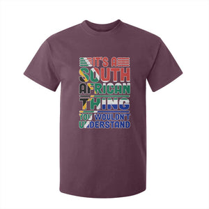 South Africa Flag T Shirt For Kid Funny It's A South African Thing You Wouldn't Understand TS02 Maroon Print Your Wear