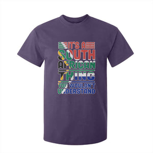 South Africa Flag T Shirt For Kid Funny It's A South African Thing You Wouldn't Understand TS02 Purple Print Your Wear