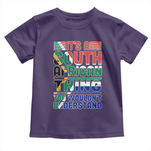 South Africa Flag Toddler T Shirt Funny It's A South African Thing You Wouldn't Understand TS02 Purple Print Your Wear
