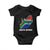 South Africa Pride Baby Onesie South African Flag Map TS02 Black Print Your Wear