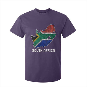South Africa Pride T Shirt For Kid South African Flag Map TS02 Purple Print Your Wear
