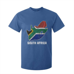 South Africa Pride T Shirt For Kid South African Flag Map TS02 Royal Blue Print Your Wear
