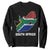 South Africa Pride Sweatshirt South African Flag Map TS02 Black Printyourwear