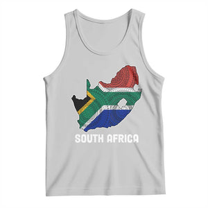 South Africa Pride Tank Top South African Flag Map TS02 Ash Print Your Wear
