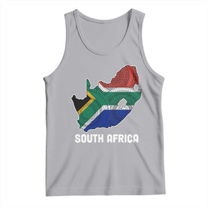 South Africa Pride Tank Top South African Flag Map TS02 Athletic Heather Print Your Wear
