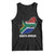 South Africa Pride Tank Top South African Flag Map TS02 Black Print Your Wear