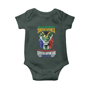 South Africa Pride Baby Onesie You Can Never Take The South African Out Of Me TS02 Print Your Wear