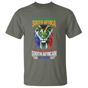 South Africa Pride T Shirt You Can Never Take The South African Out Of Me TS02 Military Green Printyourwear