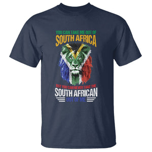 South Africa Pride T Shirt You Can Never Take The South African Out Of Me TS02 Navy Printyourwear