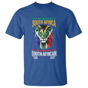 South Africa Pride T Shirt You Can Never Take The South African Out Of Me TS02 Royal Blue Printyourwear
