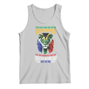 South Africa Pride Tank Top You Can Never Take The South African Out Of Me TS02 Ash Print Your Wear