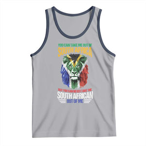 South Africa Pride Tank Top You Can Never Take The South African Out Of Me TS02 Athletic Heather Navy Print Your Wear