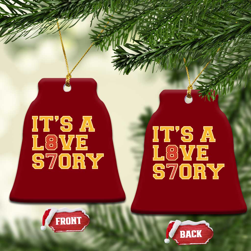 Its a Love Story 87 Ceramic Ornament Inspired Football Romance TS02 Print Your Wear
