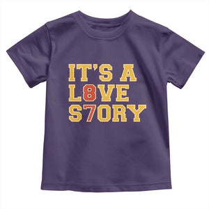 Its a Love Story 87 Toddler T Shirt Inspired Football Romance TS02 Purple Print Your Wear