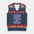 My English Teacher and Gym Teacher Are Getting Married V-Neck Knit Sweater Vest Funny Retro Groovy Love Story TS02 Navy Red Print Your Wear