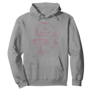 My Favorite Gym Teacher and English Teacher Are Getting Married Hoodie Retro Coquette Bow Wedding Love Story TS02 Sport Gray Print Your Wear