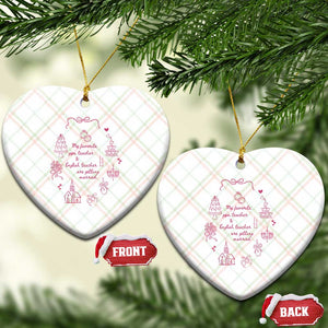 My Favorite Gym Teacher and English Teacher Are Getting Married Ceramic Ornament Retro Coquette Bow Wedding Love Story TS02 Print Your Wear