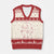 My Favorite Gym Teacher and English Teacher Are Getting Married V-Neck Knit Sweater Vest Retro Coquette Bow Wedding Love Story TS02 Beige Red Print Your Wear