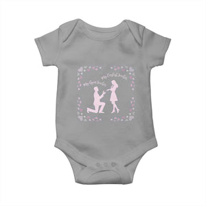 My English Teacher and Gym Teacher Are Getting Married Baby Onesie She Said Yes Love Story Romance TS02 Sport Gray Print Your Wear