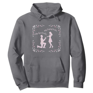 My English Teacher and Gym Teacher Are Getting Married Hoodie She Said Yes Love Story Romance TS02 Charcoal Print Your Wear